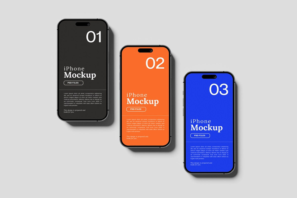 iPhone 15 Pro Max Mockups, an iPhone Mockup by AndikaGraphic (Photo 7 of 7)