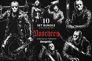 10 Bundle Dark Art Voorhees Slaug, an Illustration by Morspective