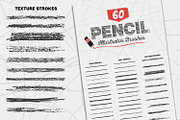 60 Pencil Brushes for Illustrator, a Brush Add-On by Brigantine Designs (Thumbnail 6 of 6)