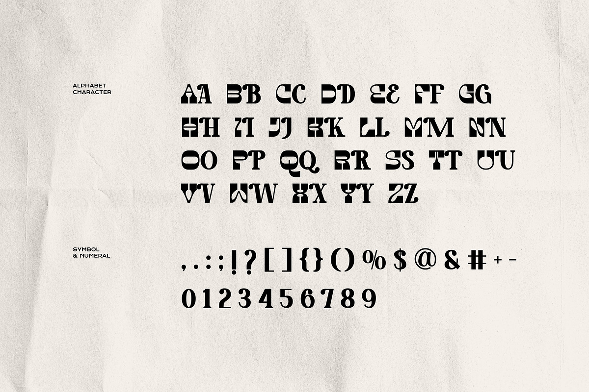 Kovice - Retro Experimental Typeface, a Slab Serif Font by Imoodev (Photo 5 of 5)