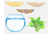Watercolor tropical fish clipart, an Animal Illustration by ArtfulStudio (Thumbnail 3 of 8)