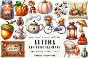 Autumn Aesthetic Elements Clipart, an Illustration by CreationArt (Thumbnail 1 of 4)