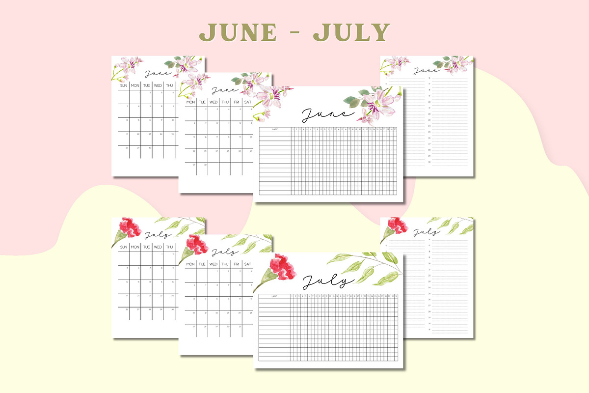 2026 Calendar Template - Canva, a Templates & Theme by Adalin Shop (Photo 6 of 12)