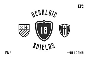 Vintage Shield logo maker, an Object Graphic by DenysHolovatiuk
