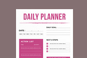 Daily Planner Layout, a Stationery Template by MightyDesign (Thumbnail 4 of 8)