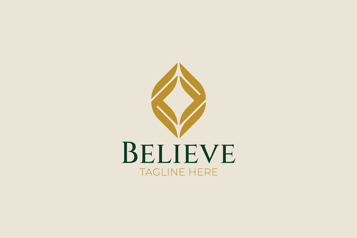 Luxury Diamond Gold Leaf Logo, a Branding & Logo Template by Signatoro (Photo 1 of 3)