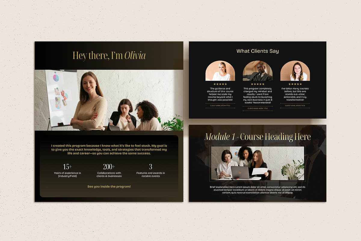 Luxury Course Sales Website, a Websites & App Template by Creatif Foundry (Photo 6 of 9)