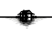 50 Flooded Home Silhouette Bundle, an Illustration by Designs_River (Thumbnail 17 of 51)