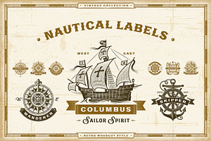 Vintage Nautical Labels Collection