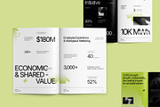 Minimalist Impact Report Template, a Brochure Template by fakhroo (Thumbnail 8 of 9)
