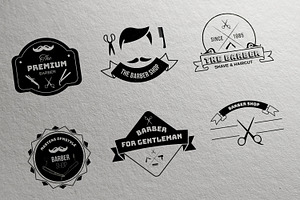 Barber Shop Badge Design, a Branding & Logo Template by ContestDesign