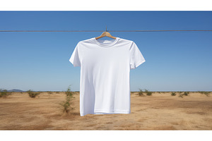 sunny white blank t shirt ai, a Beauty & Fashion Photo by pikepicture