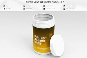 Supplement Jar / Bottle Mock-Up 3