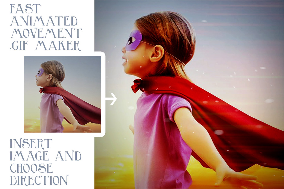 Fast Directional Animated GIF Maker, a Graphic by the little wonder shop (Photo 2 of 5)