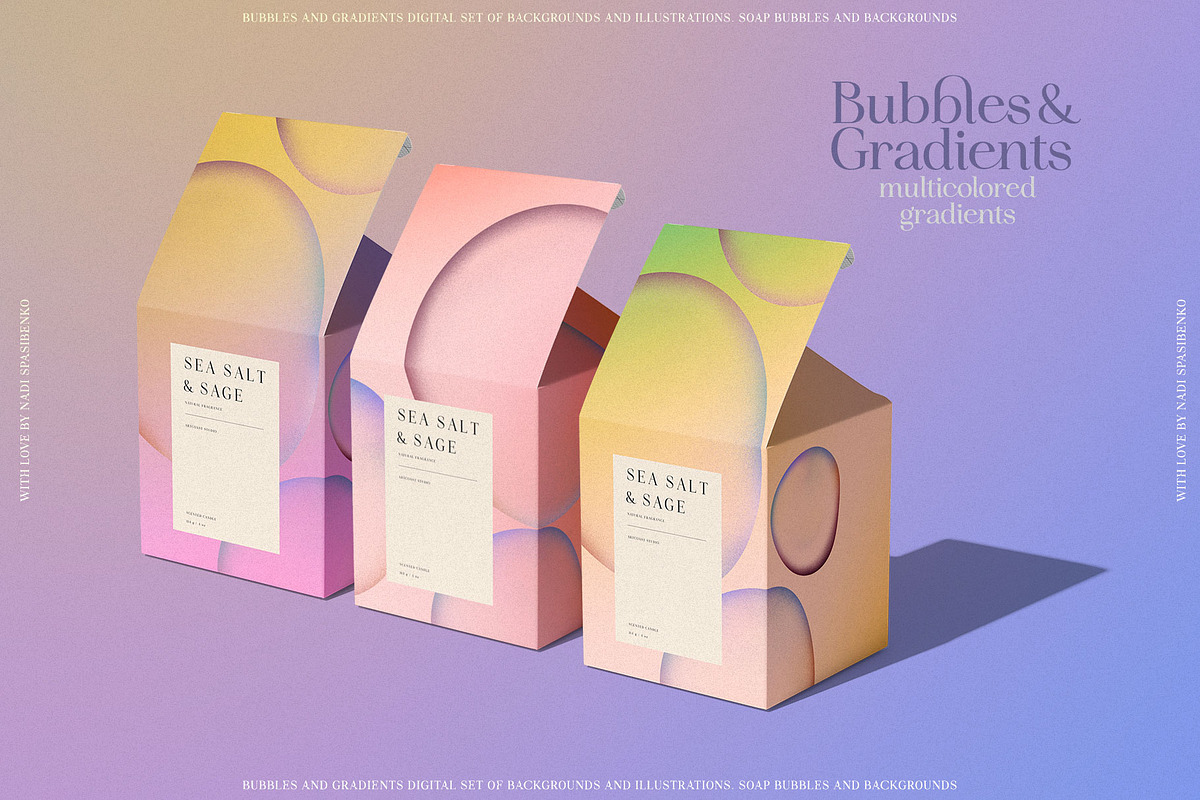 Bubbles & Colorful Gradients, a Wallpaper Graphic by nadispasibenko (Photo 14 of 15)