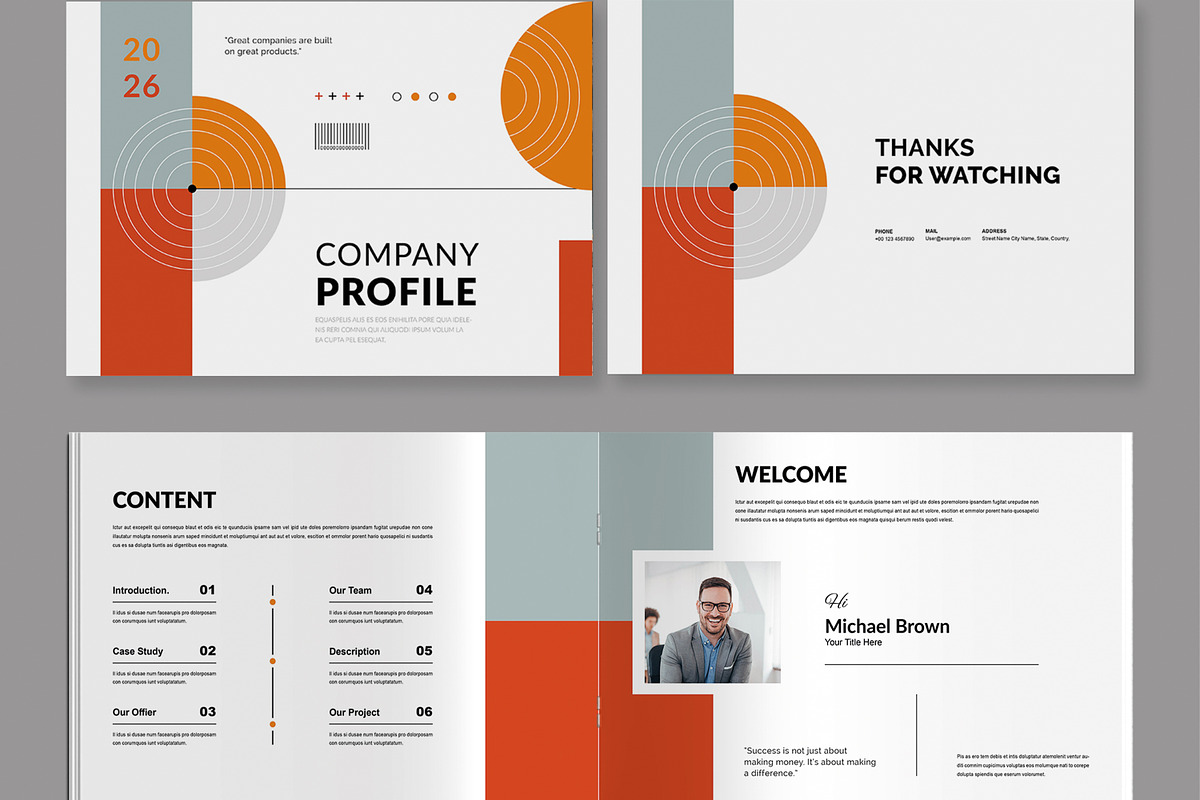 Company Profile Design Layout preview 2