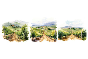 nature landscape of vineyard ai, a Nature Photo by pikepicture
