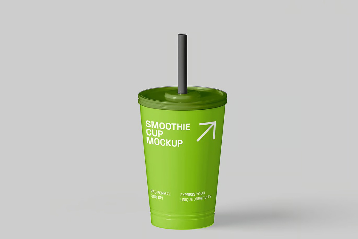 Smoothie Cup Mockup, a Cups & Container Mockup by renderstockmarket (Photo 2 of 4)
