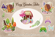 Cozy Garden Tales Clipart, a Seasonal Illustration by FaliushViktoriaArtist (Thumbnail 1 of 16)