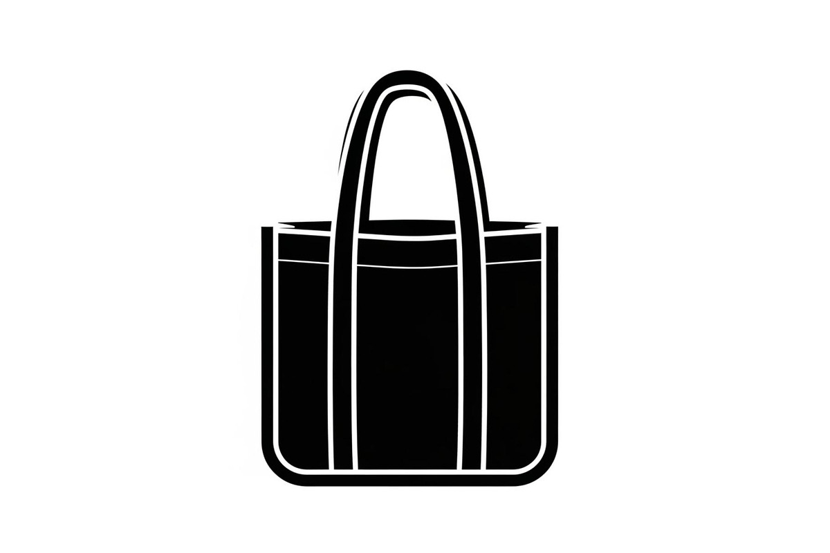Reusable Tote Bag Minimal Silhouette, an Illustration by musafir_fashion (Photo 11 of 14)