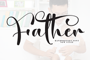 Father | Script Font, a Handwritten Font by Scratchones (Thumbnail 1 of 9)