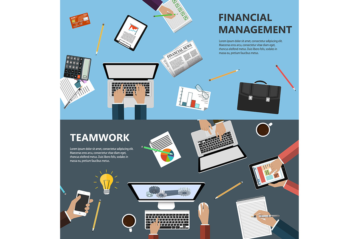 Modern flat design financial concept, a Templates & Theme by L_amica
