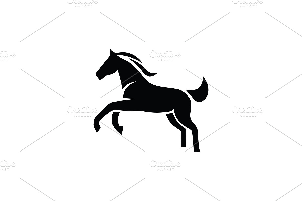 Modern Horse Vector Logo, a Branding & Logo Template by Vectorium Studio (Photo 1 of 2)