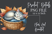 Watercolor Serene Autumn Day Clipart, an Illustration by Rose Art (Thumbnail 7 of 7)