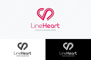 Line Heart Logo Template, a Branding & Logo Template by Kreative Graphics Shop (Thumbnail 8 of 9)