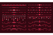 Love heart dividers, frame, an Illustration by Vector Tradition (Thumbnail 3 of 3)