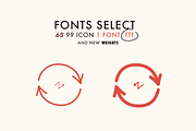 Font Select ICON - Massive update !, a Symbol Font by David is Creative (Thumbnail 2 of 4)