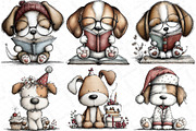 Cute Funny Dog - Whimsical Clipart, an Illustration by DreamPrint404 (Thumbnail 5 of 6)
