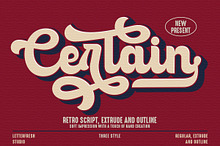 Certain - Bold Script