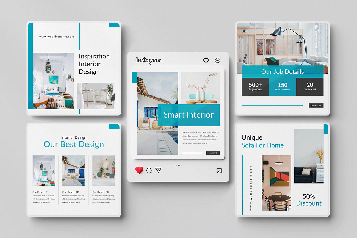 Interior Social Media Post Layout