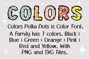 Colors Polka Dots OTF PNG SVG, a Symbol Font by DREAMs Soul G. (Thumbnail 2 of 5)