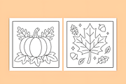 Thanksgiving Bold & Easy Coloring, a Seasonal Illustration by Coco Bloom (Thumbnail 2 of 3)