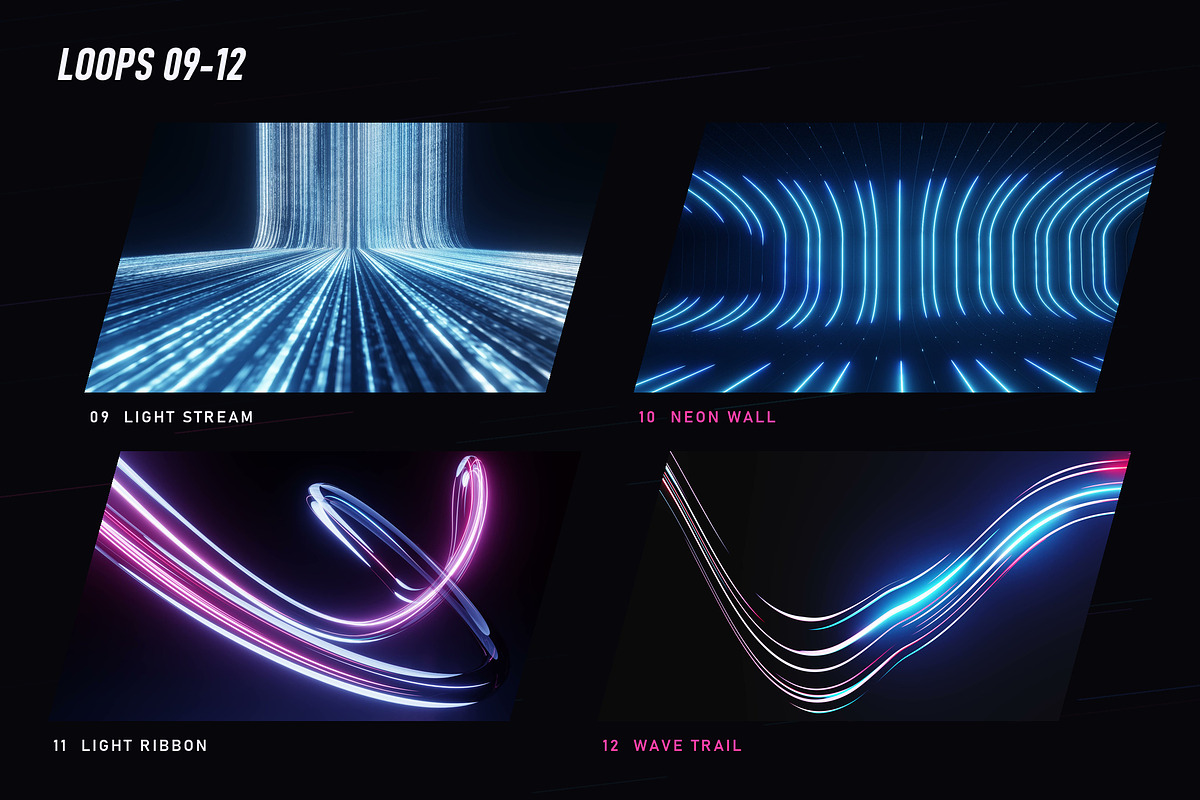 Neon Velocity - 12 4K Loops, a Background Graphic by Photocreo Michal Bednarek (Photo 4 of 7)