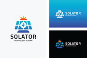 Solar Panel Energy Logo, a Branding & Logo Template by Design_Planet (Thumbnail 1 of 3)