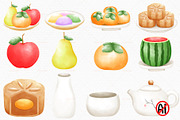Happy Mid Autumn festival watercolor, a Seasonal Illustration by Vavavan Artwork (Thumbnail 5 of 6)
