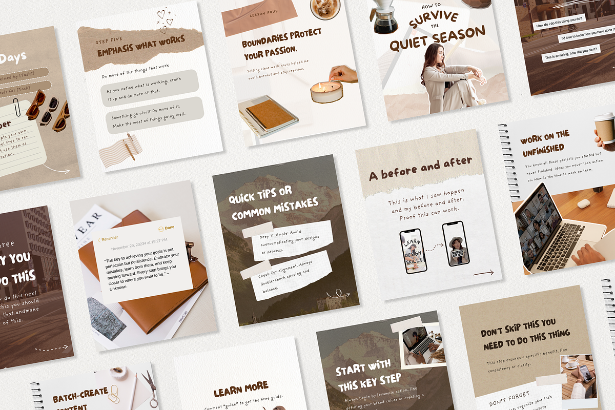 Cozy Collage Instagram Carousels, a Social Media Template by Tabitha Emma (Photo 6 of 9)