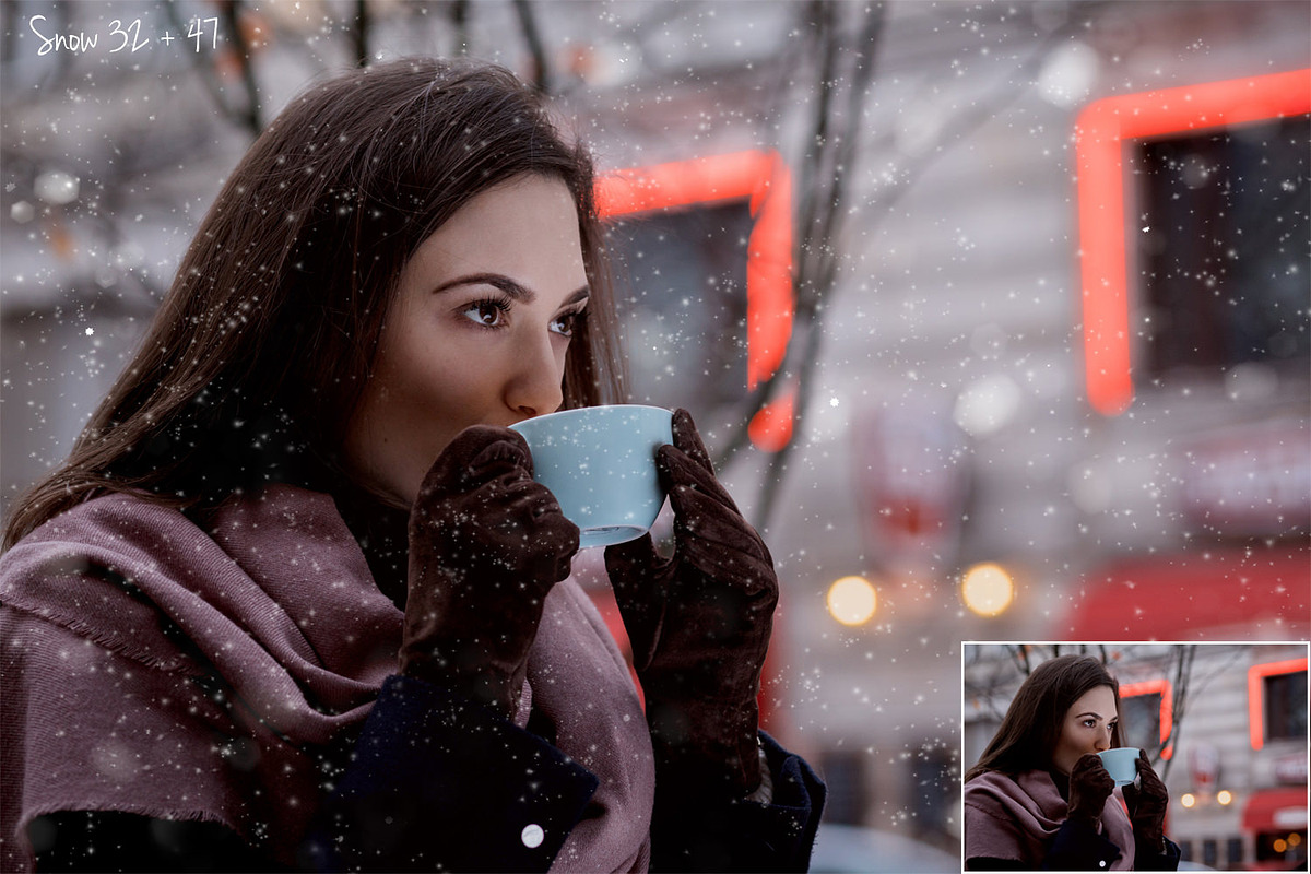 50 Snow Photo Overlays, a Layer Style Add-On by HappyNews (Photo 8 of 8)