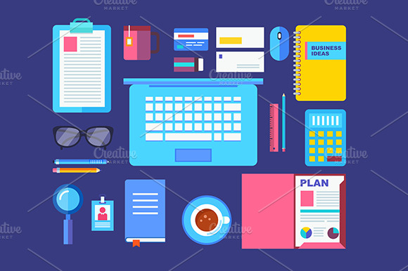 Modern design flat icons preview 2