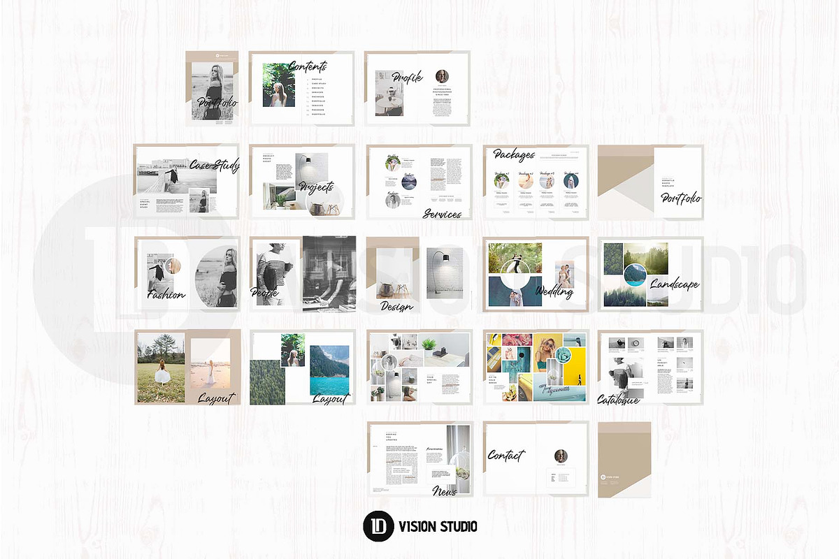 Photography Portfolio Canva InDesign, a Brochure Template by ID Vision Studio (Photo 9 of 16)