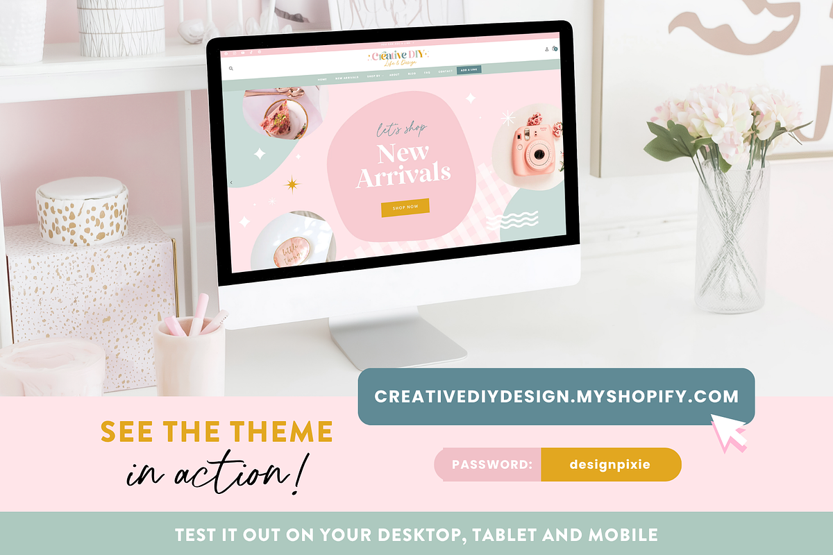 Shopify Theme Pastel, a Shopify Template by Design Pixie (Photo 3 of 10)