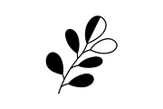 Botanical Leaf Silhouette Bundle, an Illustration by Creativeshirt (Thumbnail 29 of 51)