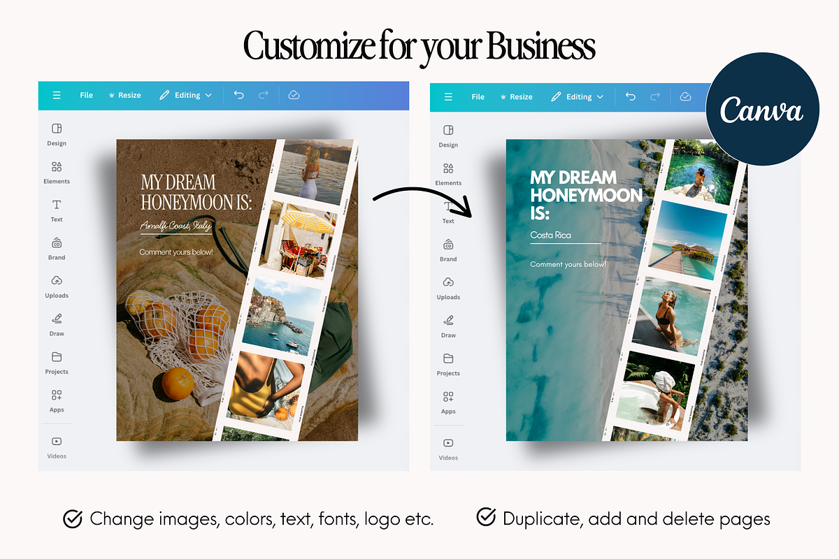 Travel Agent Instagram Templates, a Social Media Template by Warmsoulgallery (Photo 7 of 10)
