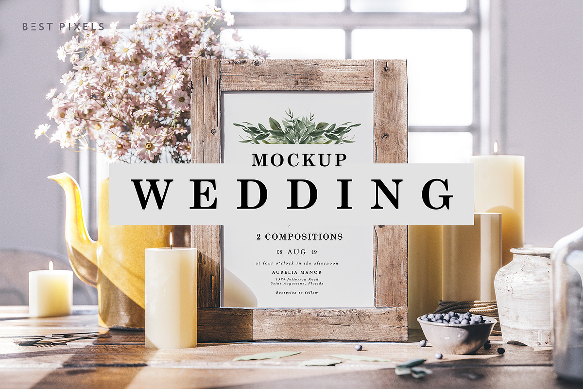 Wedding Frame Mockup, a Print Template by Best Pixels™ (Photo 1 of 3)