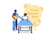 Hospital treatment social media post, a Marketing Template by IMG visuals characters (Thumbnail 2 of 4)