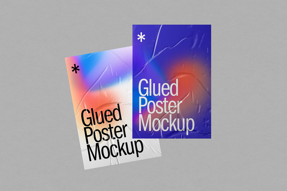 Glued Poster Mockups, a Mockup by artimasa (Photo 4 of 5)