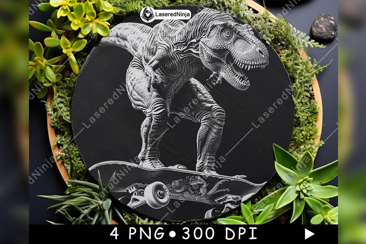 T Rex Skateboard Dinosaur Funny, a Background Graphic by LaseredNinja (Photo 5 of 7)